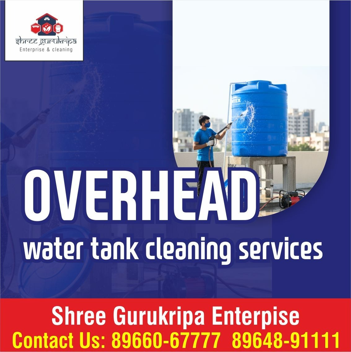 Overhead Water Tank Cleaning Services in Indore